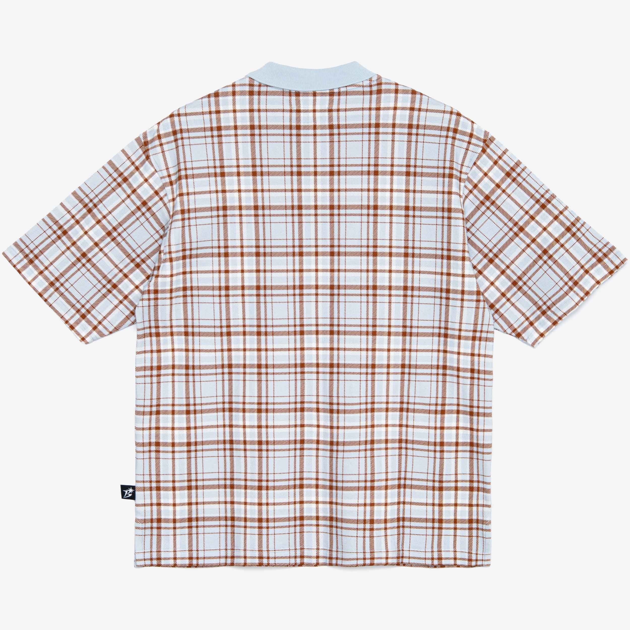 Plaid Short Sleeve Polo Shirt - Image 2