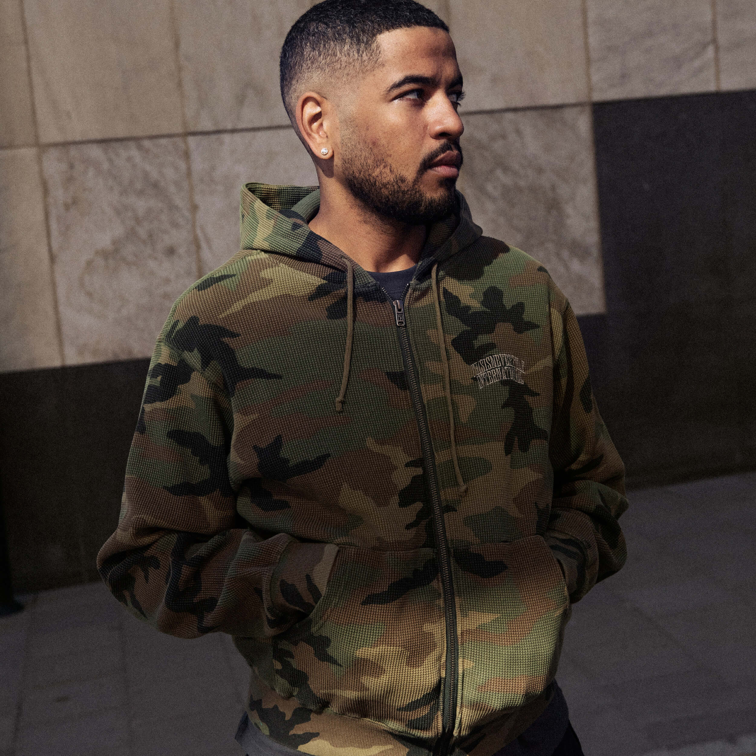 Camouflage Thermal Zip Up Hoodie - Image 5